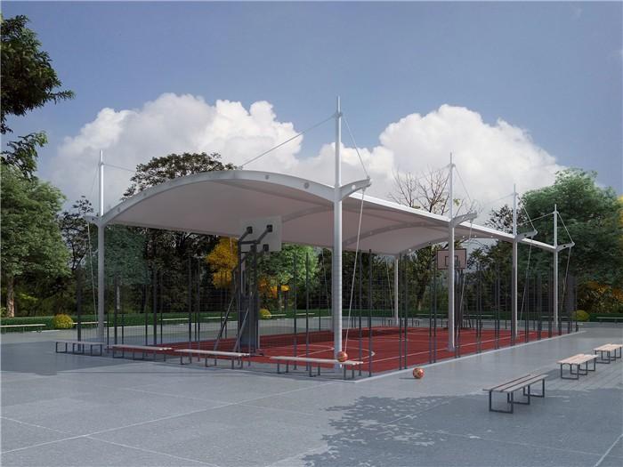 膜结构车棚-工程案例三